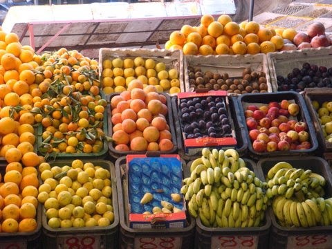 Food market at Tiznet