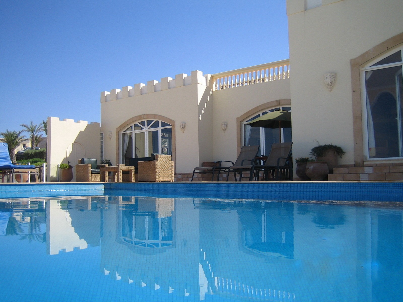 Villa from the pool