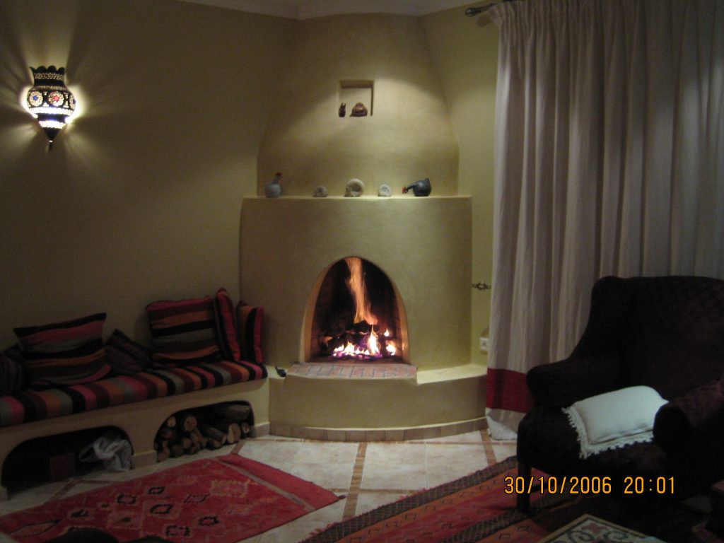 Fire place in living room